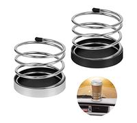 Fulushou Porte-gobelet de Voiture 2 Pcs Porte-gobelet d'eau de Voiture Porte-gobelet en Fer Porte-gobelet de Bouteille pour Auto Camion Porte-gobelet Universel pour Boisson Café Eau Téléphone