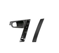 FULUSIC Poignées Portières Intérieures pour Nissan pour Qashqai J10 80945-JE50A 80944-JE50A Base Poignée Porte Voiture Poignée Interne Poignée Argentée Couvercle ABS Poignée Porte(Left D)