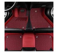 FULUSIC Tapis Sol LHD pour X5 pour F15 2013 2014 2015 2016 2017 2018 Tapis Antisalissures Intérieur Voiture Accessoires Style Intérieur Voiture Tapis Sol Antidérapant(Red)
