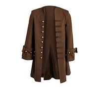 Fuman Pirates of The Caribbean Jack Sparrow Veste Cosplay Costume X-Large