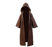 Fuman Robe Jedi Cosplay Deluxe SW Cape avec capuche pour costume d'Halloween unisexe