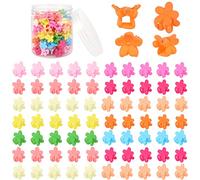 Fumanduo 100PCS Mini Pinces à Cheveux, Petites Pinces à Cheveux Antidérapantes en Plastique Mini Pinces à Griffes de Cheveux pour Filles et Femmes