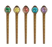 Fumanduo 5PCS Marque-Pages Vintage Bookmark Signets Fait Main Classique pour les Étudiants, les Enfants et Professeur