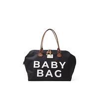 Fume London Sac Pour bébé, Sac bebe maternity, Sac de Voyage, Baby Bag, Stylish Functional Waterproof Nappy Changing Mom Bags for Travel and Maternity Large Baby Diaper Bag (Noir)