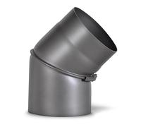 Fumée Tuyau coudé Gris foncé D150 x 45 °