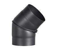 Fumée Tuyau coudé Noir D150 x 45 °