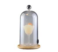 Fumer Cloche pour les Boissons Alimentaires, Fumer Cloche Dome Acrylique, Cocktail Smoker Dome Accessor (33 cm)