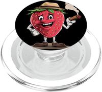 Fumer des Fraises pour Les Amateurs de Costumes Amusants PopSockets PopGrip pour MagSafe