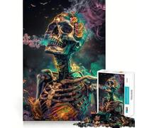 Fumer est Mauvais Puzzle de 1000 pièces pour Adolescents Jeu de logique Transparente Moments paisibles Découpe Parfaite Liste de souhaits du Père Noël (50x75cm)