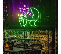 Fumer LED Neon Schild für Murdécoration USB réglable Lumière Salon Bars Pub Club Assemblées Art Murdécoration