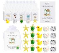 Fumete Cadeaux d'appréciation des employés - Cadeau inspirant pour assistant - Cadeau de remerciement - Cartes de remerciement amusantes en résine - Canards étoiles, baleines, tortues, chouettes pour