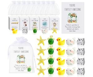 Fumete Cadeaux d'appréciation des employés - Cadeau inspirant pour assistant - Cadeau de remerciement - Cartes de remerciement amusantes en résine - Canards étoiles, baleines, tortues, chouettes pour