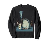Fumeur Amusant de Pingouin bière, Pingouin Sweatshirt