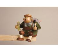 Fumeur Bord Tabouret Touriste Avec Sac à Dos Lxpxh = 13x12x14cm Neuf Fumée