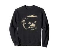Fumeur de Cigarette Abstrait Visage Minimal Portrait Sweatshirt