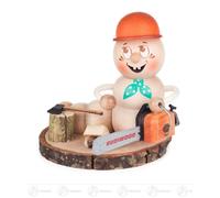 Fumeur De Pipe Wurm "Holzwurm-Rudi" 12 Cm X 13,5 Cm X 10,5 Cm NEUF Erzgebirge