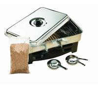 Fumeur de table FLADEN avec copeaux de fumée de 2 l en acier inoxydable fumoi...
