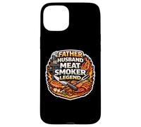 Fumeur de Viande avec Inscription « Father Husband » Coque pour iPhone 15 Plus