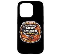 Fumeur de Viande avec Inscription « Father Husband » Coque pour iPhone 15 Pro