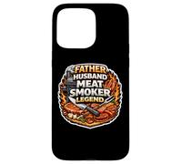 Fumeur de Viande avec Inscription « Father Husband » Coque pour iPhone 15 Pro Max
