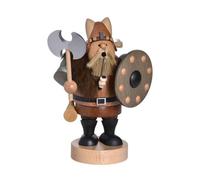 Fumeur Viking Avec Bouclier LxPxH= 16x12x21cm NEUF Figurine Fumée Homme Fumeur