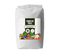 Fumier de Poule 25 kg - Engrais Organique pour Potager et Plantes d’intérieur - Fertilisant en Granulés - Engrais Solide à Libération Lente NPK - Agriculture Biologique