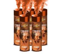 Fumigène a Main 1 MINUTE couleur Orange - Lot de 5 - Allumage Frottoir, durée 60 secondes, fumigene couleur àOrange
