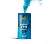 Fumigène en Pot 2 MINUTES couleur Bleu - Allumage à mèche, durée 120 secondes,