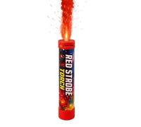 Fumigène Feu de Bengale Rouge - Flamme Vive - Durée 80s - Allumage à Mèche - Idéal Événements, Sports, Supporters, Effets Visuels - Catégorie F1