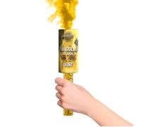 Fumigène Torche a Main 45 secondes couleur Jaune - Déclenchement à Mèche, durée 45 sec,