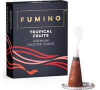 Fumino Cônes Encens Naturel Parfum Fruits Tropicaux - 15 Cônes Encens Frais Masala Agarbatti Joss Smoke - Fragrances pour Relaxation, Méditation, Détente et Décoration Intérieure