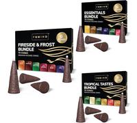 Fumino Encens Cone Naturels Faits Maison Méga-Pack de 18 boîtes de 270 cônes (90g) Masala Agarbatti Joss pour la Relaxation et la méditation, décoratiAon intérieure - Enscens - Encensoir