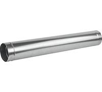 Fumio Coude de tuyau de poêle 90° 45 ° Clapet papillon Ø 140 mm 0,5 mm FAL aluminisé à chaud inoxydable galvanisé (tuyau de poêle 100 cm)