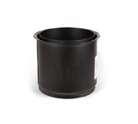 Fumio Tube de cheminée pour poêle - Coude mural - Rosace murale - Douille murale double paroi 2 mm - Ø 200 mm (Douille murale double paroi)