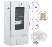 Fumoir à BBQ - vidaXL - Acier galvanisé - Générateur de fumée froide - Argent