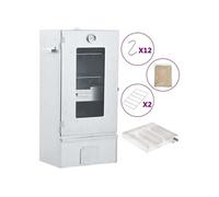 Fumoir à four à BBQ générateur de fumée froide acier galvanisé Argent G