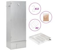 vidaXL Fumoir à four à BBQ générateur de fumée froide acier galvanisé