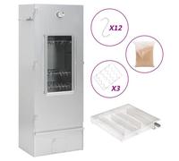 vidaXL Fumoir à four à BBQ générateur de fumée froide acier galvanisé