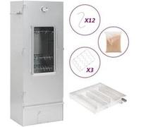 vidaXL Fumoir à four pour BBQ — Générateur de fumée froide, acier galvanisé