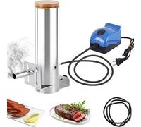 Fumoir à granulés, générateur de fumée chaude et froide avec couvercle et pompe à air, barbecue électrique portable, volume de fumée réglable pour viande fumée, poisson, fromage, légumes