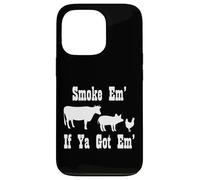 Fumoir à Viande Amusant pour Barbecue - Cadeau pour Fumer la Viande Coque pour iPhone 13 Pro