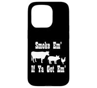 Fumoir à Viande Amusant pour Barbecue - Cadeau pour Fumer la Viande Coque pour iPhone 15 Pro