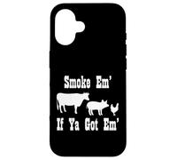 Fumoir à Viande Amusant pour Barbecue - Cadeau pour Fumer la Viande Coque pour iPhone 16