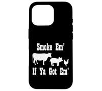 Fumoir à Viande Amusant pour Barbecue - Cadeau pour Fumer la Viande Coque pour iPhone 16 Pro