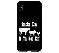 Fumoir à Viande Amusant pour Barbecue - Cadeau pour Fumer la Viande Coque pour iPhone XS Max