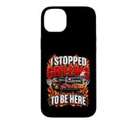 Fumoir Amusant pour Barbecue I Stopped Grilling to Be Here Coque pour iPhone 14 Plus
