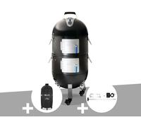 Fumoir Apollo 22 + Housse de protection + Rôtissoire - Napoléon