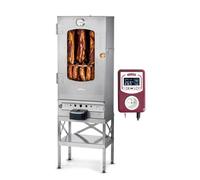 Fumoir électrique de haute qualité KAISER COMPANY '50' SET l Ce fumoir est fabriqué en acier inoxydable I Fumoir portable de 80 cm I Idéal pour fumer I Il peut accueillir jusqu'à 10 kg de viande