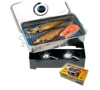 Fumoir en acier inoxydable Behr ECOplus Stainless Steel Table Smoker | Fumoir à poisson