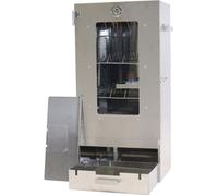 Fumoir Eurocatch - Magnum - 81x44x28cm - Incl. Thermomètre - Crochets à Fumée - Grilles Inox - Très Complet